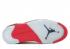 Air Jordan 5 Ateş Kırmızı Siyah Dil 2006 Beyaz 136027-162,ayakkabı,spor ayakkabı