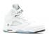 Air Jordan 5 Retro Bg Metalik Beyaz Siyah Gümüş 440888-130,ayakkabı,spor ayakkabı
