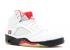 Air Jordan 5 Retro Countdown Pack Fire Branco Preto Vermelho 136027-163