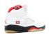 Air Jordan 5 Retro Geri Sayım Paketi Ateş Beyazı Siyah Kırmızı 136027-163,ayakkabı,spor ayakkabı
