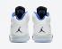 Air Jordan 5 Retro GS Stealth 2.0 Beyaz Stealth Siyah Hyper Royal 440888-140,ayakkabı,spor ayakkabı