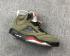 Air Jordan 5 Retro Zelená Čierna Červená Basketbalová obuv CT8480-210