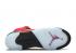 Air Jordan 5 Retro Gs Raging Bull 2021 Beyaz Siyah Varsity Kırmızı 440888-600, ayakkabı, spor ayakkabı