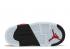 Air Jordan 5 Retro Td Raging Bull 2021 Biały Czarny Varsity Czerwony 440890-600