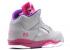 Air Jordan Girls 5 Retro Ps Raspberry Elc Grå Rød Pink Cement Flash 440893-009