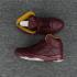 Nike Air Jordan V 5 Retro Hombres Zapatos De Baloncesto Vino Rojo Amarillo 136027-602