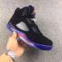 Nike Air Jordan V 5 Retro Toronto Raptors Noir Violet Chaussures Unisexe 440892-017