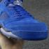 Giày bóng rổ Nike Air Jordan V 5 màu xanh retro hoành tráng 136027-401