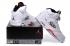 Nike Air Jordan V 5 Retro SUPREME WHITE BLACK FIRE RED SILVER 824371 101 ใหม่
