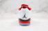 Air Jordan 5 Low Top Flame Bílá Červená Černá Pánské basketbalové boty 314338-181