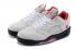 Nike Air Jordan 5 V Retro Low All White Fire Red Zwart 819171 105