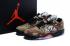 Supreme Nike Jordan V 5 Low Camo Hitam Merah Baru DS Kamuflase Sepatu Pria 824371 201