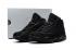 Nike Air Jordan 13 Chaussures Enfants Tout Noir Nouveau