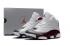 Nike Air Jordan 13 Kinderschuhe, Weiß, Dunkelrot, Grau, Neu