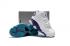 Nike Air Jordan 13 Kids Shoes Branco Roxo Azul 439358-107