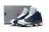 Nike Air Jordan XIII 13 Retro Çocuk mavi beyaz gri basketbol ayakkabıları 414571-401, ayakkabı, spor ayakkabı