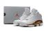Sepatu Basket Nike Air Jordan XIII 13 Retro Kid emas putih 414571-122