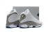 รองเท้าบาสเก็ตบอล Nike Air Jordan XIII 13 Retro Kid สีขาวสีเทา 310004-103