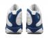 Air Jordan 13 Retro Fransız Mavi Beyaz Ateş Kırmızısı Açık Çelik Gri 414571-164,ayakkabı,spor ayakkabı
