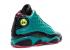 Air Jordan 13 Retro Bg Db Pink Dynamic Ice Volt Verde Emerald Negro 836788-305