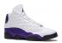 Air Jordan 13 Retro Gs Lakers Court Gold Purple University Sort Hvid 884129-105