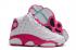 Nike Air Jordan 13 XIII Beyaz Pembe Mavi AJ13 Retro Basketbol Ayakkabıları 439358-106,ayakkabı,spor ayakkabı
