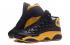 Nike Air Jordan XIII 13 Retro Negro Amarillo Hombres Zapatos 414571-016
