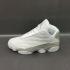ÚJ DS Nike Air Jordan Retro 13 XIII alacsony fehér fémezüst tiszta platina férfi kosárlabdacipőt 310810-100