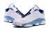 Nike Air Jordan 13 XIII Retro Low QUAI 54 Q54 Weiß Universität Blau 810551