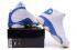 Nike Air Jordan 13 Melo PE Hombres Zapatos Blanco Azul Amarillo 414571
