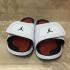ανδρικές αθλητικές παντόφλες Nike AIR JORDAN HYDRO XIII 13 RETRO λευκές, κόκκινες, 684915-101