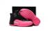 Buty Dziecięce Nike Air Jordan 12 Czarne Różowe Nowe 510815-026