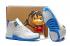 Nike Air Jordan 12 Retro GG GS Melo UNC Wit Goud Universiteit Blauw 510815-127