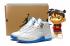 Nike Air Jordan 12 Retro GG GS Melo UNC Blanc Or University Bleu 510815-127