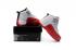 Nike Air Jordan 12 Retro Blanco Negro Varsity Rojo Zapatos para niños 153265 110