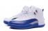 Nike Air Jordan 12 Retro XII Francese Blu Bianco Argento AJ12 AJXII Scarpe 130690 113