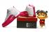 Nike Air Jordan 12 XII 情人節女孩女式復古鮮豔粉紅色白色 510815-109