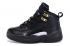 Nike Air Jordan XII 12 Kid Niños Zapatos Negro Todo Oro