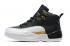 Giày Nike Air Jordan XII 12 Trẻ Em Đen Trắng Vàng