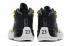 Nike Air Jordan XII 12 Kid Niños Zapatos Negro Blanco Oro