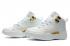 Nike Air Jordan XII 12 Kid Детская обувь White All Gold