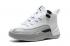 Sepatu Anak Nike Air Jordan XII 12 Anak Putih Abu-abu Hitam 510815-029