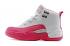 Nike Air Jordan XII 12 Çocuk Çocuk Ayakkabı Beyaz Pembe 510815-109 .