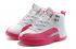 Nike Air Jordan XII 12 Kid Детская обувь Белый Розовый 510815-109