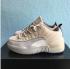 Nike Air Jordan XII 12 Kid Chaussures pour tout-petits Blanc Gris Marron Clair 850000