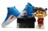 Nike Air Jordan XII 12 Retro Kids Gyerek Cipők Royal Blue Fehér Piros 130690