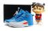 Nike Air Jordan XII 12 Retro Enfants Chaussures Pour Enfants Royal Bleu Blanc Rouge 130690