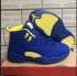 Nike Air Jordan XII 12 Retro Hombres Zapatos De Baloncesto Royal Azul Amarillo