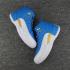 Nike Air Jordan XII 12 Retro Herren Basketballschuhe Himmelblau Weiß 136090