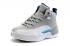 Nike Air Jordan XII 12 Retro Hombres Zapatos Wolf Grey White Lagoon 130690-007